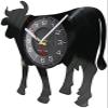 12 Inch Wall Vinyl Decorative Wall Clocks Cattle Silhouette Wall Clock Made of Vinyl LP Record Ox Cow Herbivorous Animal Wall Watch Black Hanging Decor view 2