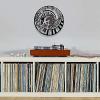 12In Wall Clock Silent Non-Ticking Music Instrument Gramophone Record Wall Clock Black & White Keys Spiral Stair Shaped Retro Timepieces Vinyl Music Record Artwork view 4