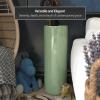 Red Lantern 24" Porcelain Umbrella Stand Celadon view 2
