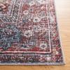 SAFAVIEH Washable Rug Tucson Collection - 6' Square, Navy & Rust, Slip Resistant & Easy to Clean, Ideal for Living Room, Bedroom, Dining Space (TSN130N) view 4
