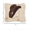 Chandler 4 Corners Artist-Designed Howdy Ma'am Hand-Hooked Wool Decorative Throw Pillow (8 in x 12 in) Cowboy-Themed Pillow for Couches & Beds - Low Maintenance Country Western Decor for Home view 3
