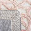 SAFAVIEH Trace Collection Runner Rug - 2'3" x 8', Ivory & Pink, Handmade Scroll Wool, Ideal for High Traffic Areas in Living Room, Bedroom (TRC103U) view 4