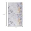 SAFAVIEH Washable Rug Tacoma Collection - 2'6" x 8' Runner, Grey & Gold, Slip Resistant & Easy to Clean, Ideal for Hallway, Foyer, Entryway, Bedroom (TAC803F) view 3