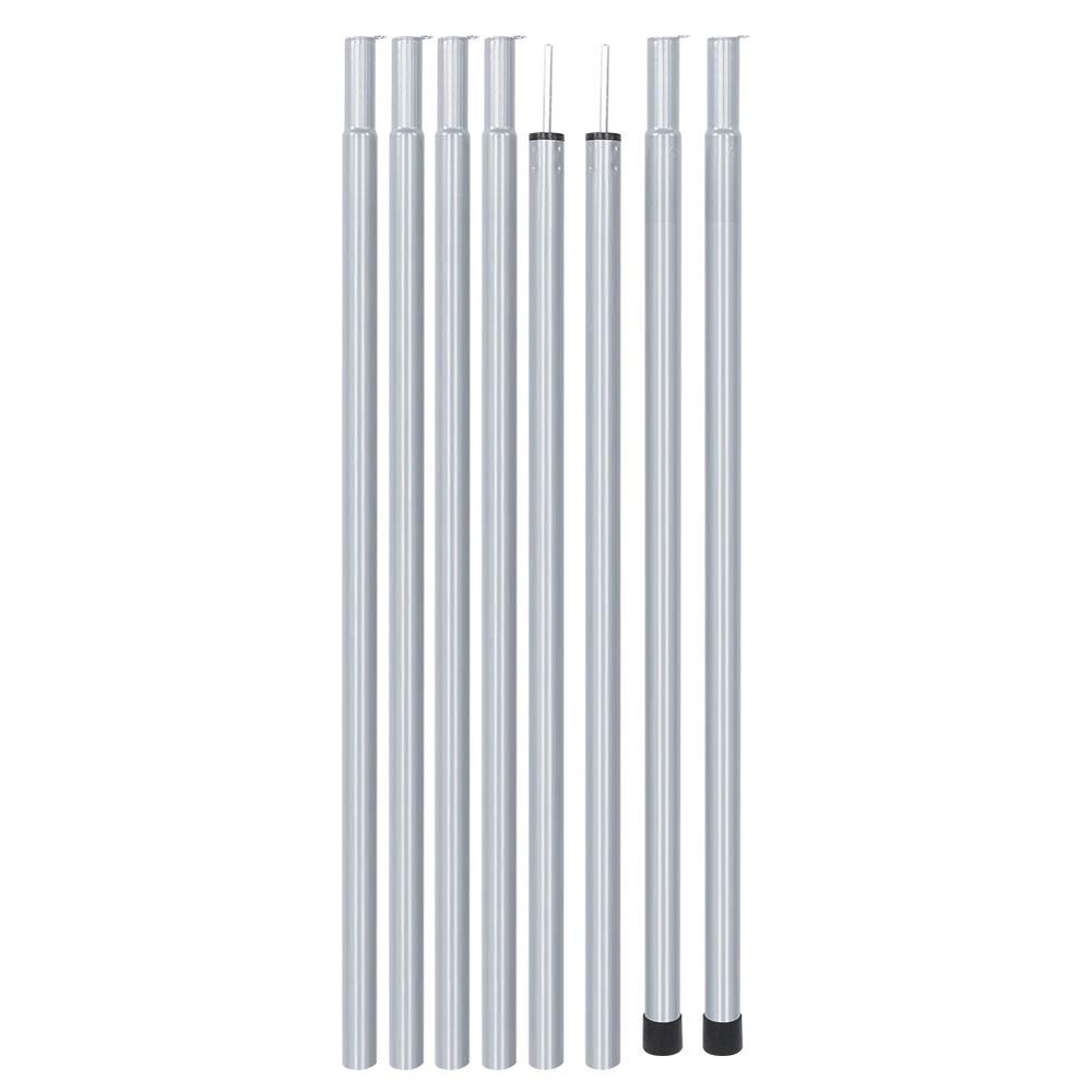 Tarp Poles Replacement Canopy Adjustable Steel Rods, Portable Lightweight for Tent Fly, Awning, Outdoor Camping, Hiking, Backpacking(1.8M)