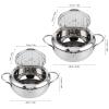 BORDSTRACT Stainless Steel Frying Pot with Thermometer, 3.3 Qt 9.4 Inch Induction Compatible Deep Fryer with Lid and Drip Rack for Home Kitchen Cooking view 2