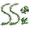6 Ft Artificial Olive Leaf Garland,2 PCS Faux Olive Branch Greenery Garland with Fruit for Home Garden Office Wedding Decorations view 1