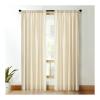 KnBoB Privacy Semi Sheer Curtains 108 Extra Long, Rod Pocket Velvet Curtains Sheer Yellow Solid Color Boho Curtains Kitchen Window 52x108 Inch view 1