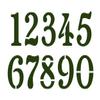 CHELSEA Numbers Stencil - 2 Inch Fancy Classic Basic Font Address House Curb Mailbox Plastic Sheet S933-810 view 1