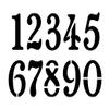 CHELSEA Numbers Stencil - 2 Inch Fancy Classic Basic Font Address House Curb Mailbox Plastic Sheet S933-810 view 2