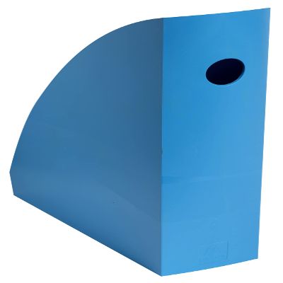 Exacompta - Ref. 18283D - 1 Magazine Rack Mag Cube BeeBlue, Magazine Binder, Storage for Documents, Catalogs, Magazines Width 8.2 cm - for A4 and A4 Maxi Sizes - Turquoise