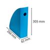 Exacompta - Ref. 18283D - 1 Magazine Rack Mag Cube BeeBlue, Magazine Binder, Storage for Documents, Catalogs, Magazines Width 8.2 cm - for A4 and A4 Maxi Sizes - Turquoise view 4