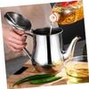 Hemoton Reusable Oil Container with Strainer Grease Pot for Kitchen Capacity Comfortable Handle Easy Clean for Bacon Grease and Cooking Oil Storage view 3
