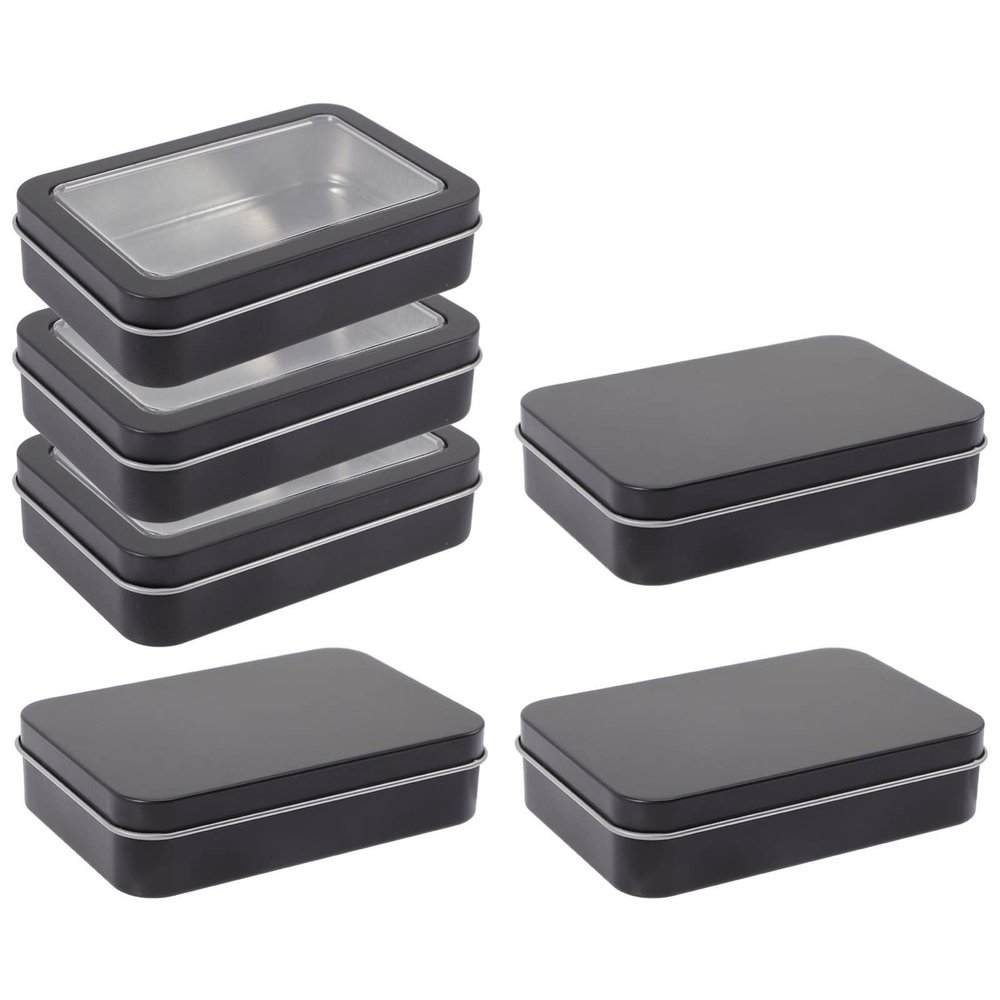 Zerodeko Card Storage Lid Tin Box Organizer for Trading Cards Poker and Collectibles
