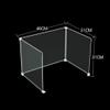 Plastic Desk Divider Transparent Sneeze Guard for Office and Classroom, 18.11 X 12.20 X 0.78 Inch, Portable Privacy Shield for Students and Employees view 4
