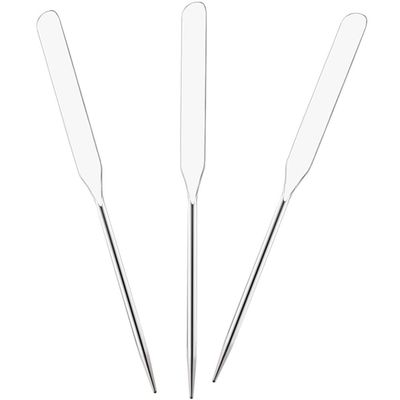 Stainless Steel Makeup Mixing Spatula Set for Palette Blending 3pcs