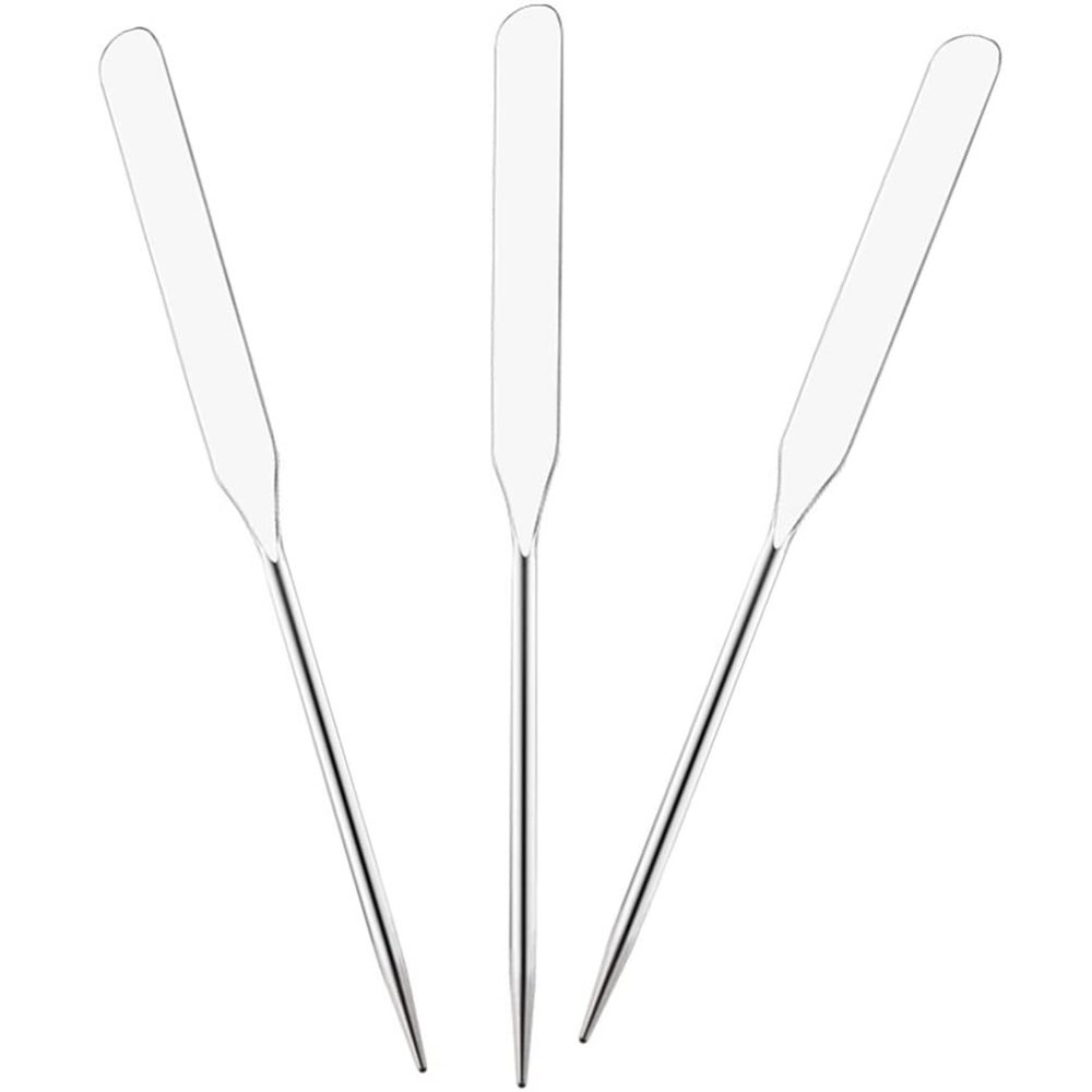 Stainless Steel Makeup Mixing Spatula Set for Palette Blending 3pcs