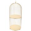 SHERCHPRY Multi-function Bird Cage Cake Stand Cosmetic Organizer Elegant Two Decorative Holder for Desserts Makeup and Accessories for Weddings Parties Home Decor view 1
