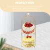 SHERCHPRY Multi-function Bird Cage Cake Stand Cosmetic Organizer Elegant Two Decorative Holder for Desserts Makeup and Accessories for Weddings Parties Home Decor view 2