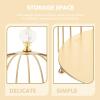 SHERCHPRY Multi-function Bird Cage Cake Stand Cosmetic Organizer Elegant Two Decorative Holder for Desserts Makeup and Accessories for Weddings Parties Home Decor view 3