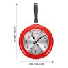 iplusmile Modern Farmhouse Wall Clock Pan Design Kitchen Clock Silent Non-Ticking Frying Pan Wall Unique Home D Cor Accurate Timepiece view 2