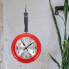 iplusmile Modern Farmhouse Wall Clock Pan Design Kitchen Clock Silent Non-Ticking Frying Pan Wall Unique Home D Cor Accurate Timepiece view 4