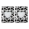 2pcs Love Hollow Photo Album small heart album Book cow Print picture frame photo frame binder Mini Book Stamp mini binder pvc wedding view 1