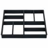 Tidyard 2 Piece Pavement Molds Plastic Garden Stone Molds Black for Paving Corridors, Balconies, Courtyards, Vegetable Plots, Outdoor Landscaping Decor 15.7 x 15.7 x 1.6 Inches (L x W x H) view 3