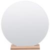 Yardwe Acrylic Irregular Desktop Cosmetic Mirror Aesthetic Makeup Mirror Stand for Bedroom Dorm and Vanity Decor for Women Birthdays and Holidays view 1