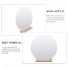 Yardwe Acrylic Irregular Desktop Cosmetic Mirror Aesthetic Makeup Mirror Stand for Bedroom Dorm and Vanity Decor for Women Birthdays and Holidays view 4