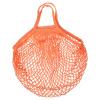 MECCANIXITY Cotton Mesh Bag, 15x13.8 Reusable Washable Mesh Net String Grocery Bags Organizer for Fruits Vegetables Shopping Orange view 1