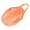 MECCANIXITY Cotton Mesh Bag, 15x13.8 Reusable Washable Mesh Net String Grocery Bags Organizer for Fruits Vegetables Shopping Orange view 3