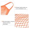 MECCANIXITY Cotton Mesh Bag, 15x13.8 Reusable Washable Mesh Net String Grocery Bags Organizer for Fruits Vegetables Shopping Orange view 4