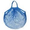 MECCANIXITY Cotton Mesh Bag, 15x13.8 Reusable Washable Mesh Net String Grocery Bags Organizer for Fruits Vegetables Shopping Blue view 1