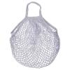 MECCANIXITY Cotton Mesh Bag, 15x13.8 Reusable Washable Mesh Net String Grocery Bags Organizer for Fruits Vegetables Shopping Gray view 1