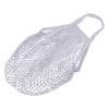 MECCANIXITY Cotton Mesh Bag, 15x13.8 Reusable Washable Mesh Net String Grocery Bags Organizer for Fruits Vegetables Shopping Gray view 3