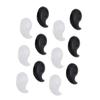 Hohopeti 20pairs Silicone Eyeglass Ear Grips - Retainers for Glasses and Sunglasses Comfortable Ear Hooks for during Sports and Daily Activities Black White view 1