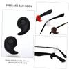 Hohopeti 20pairs Silicone Eyeglass Ear Grips - Retainers for Glasses and Sunglasses Comfortable Ear Hooks for during Sports and Daily Activities Black White view 3