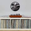 12 Inch Round Wall Clock Hawaii Holiday Beach Vinyl Record Wall Clock Tropical Palm Tree Surfers Home Decor Travel Craft The American States Artwork view 3