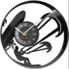 12 Inch Round Wall Clock Kitesurfing Sports Wall Clock Made of Re-purposed Vinyl Album Ocean Sport Surfing Beach Laser Etched LP Wall Watch Surfers' Gift view 2