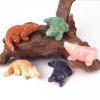 HXSCOO 2in Crocodile Statue Natural Stones Rose Quartz Healing Crystals Carved Animal Figurines Room Decor Gem Craft Trinket (Color : Rose Quartz) view 2