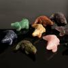 HXSCOO 2in Crocodile Statue Natural Stones Rose Quartz Healing Crystals Carved Animal Figurines Room Decor Gem Craft Trinket (Color : Rose Quartz) view 3