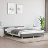 GOLINPEILO Dark Gray Bed Frame with Headboard 59.8"x79.9" Queen Fabric, Weight-57.32 lb(Style I) view 1