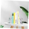 Cabilock Heavy Duty Metal Bookends 1 Pair Unique Bookshelf Decor Accents for Desk view 3