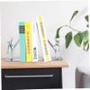 Cabilock Heavy Duty Metal Bookends 1 Pair Unique Bookshelf Decor Accents for Desk view 4