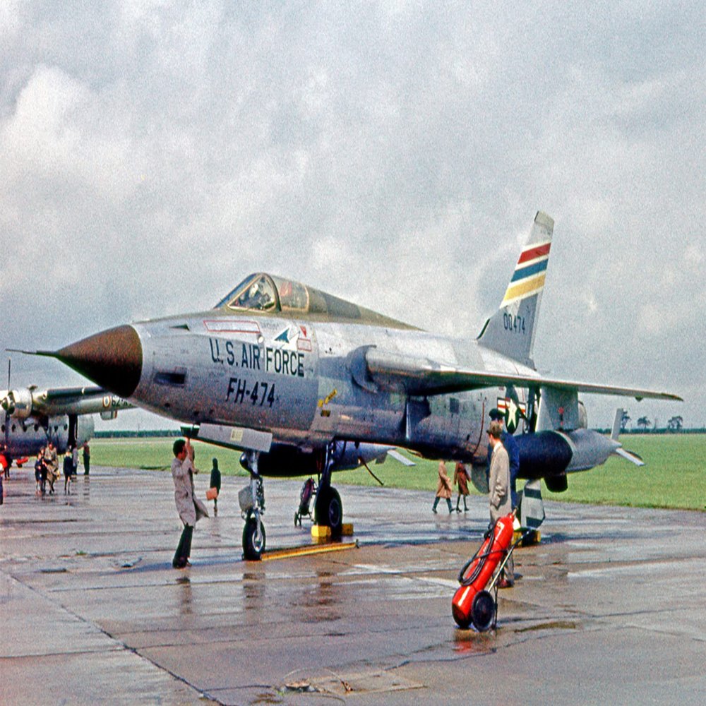 24x36 gallery poster, F-105 Thunderchief F-105D of 36 Tactical Fighter Wing based at Bitburg, West Germany, in 1962