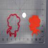Clown Head 266-G462 Cookie Cutter Silhouette view 2