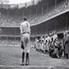 24x36 gallery poster, Babe Ruth at Yankee Stadium prior to the Yankees' retirement of his jersey number by Nat Fein view 1