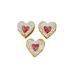 Mothers Day Tiered Tray, Fake Linzer Torte Cookies, Set of 3 Round Dessert, Valentine Faux Cookies, Tiered Tray Deco, Fake Dessert Display, Heart Shaped Linzer view 1