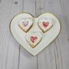 Mothers Day Tiered Tray, Fake Linzer Torte Cookies, Set of 3 Round Dessert, Valentine Faux Cookies, Tiered Tray Deco, Fake Dessert Display, Heart Shaped Linzer view 3