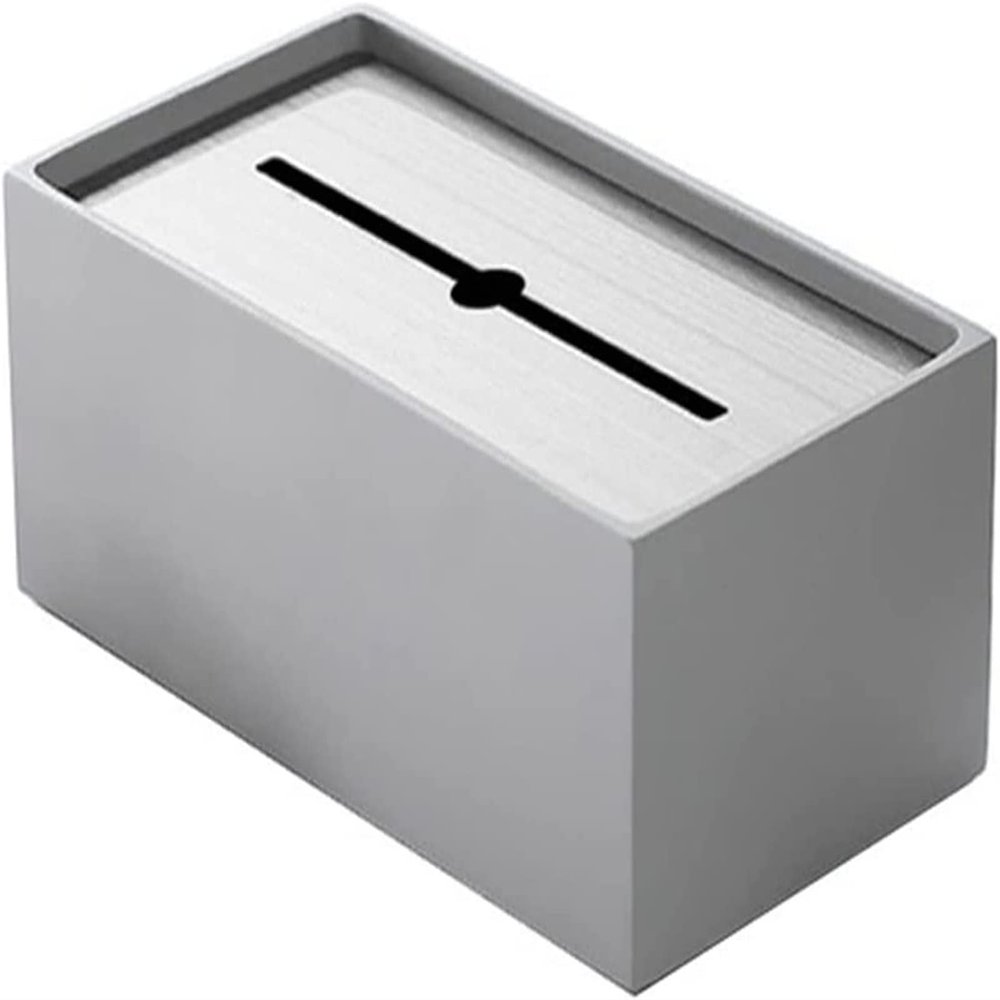 Tissue Dispenser Box Large Stainless Steel Tissue Box High-end Light Luxury Creative Desktop Paper Box Desktop Napkin Box Home Facial Tissue Dispenser Box